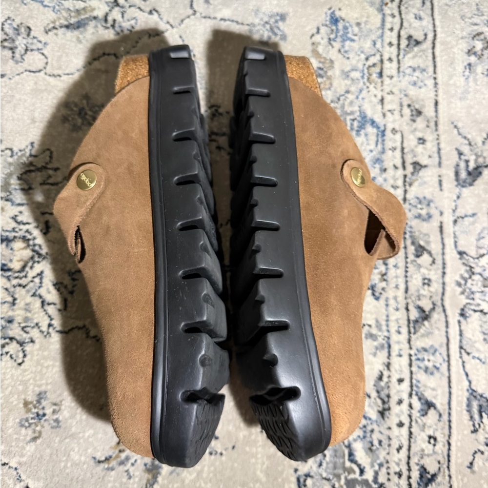 Birkenstock Papilio Boston Chunky Suede Clogs - Picture 10 of 11
